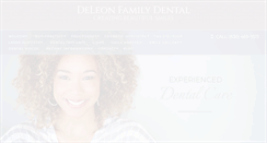 Desktop Screenshot of deleonfamilydental.com